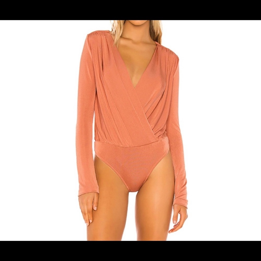 NWT FREE PEOPLE Turnt Bodysuit in Copper - Picture 3 of 13